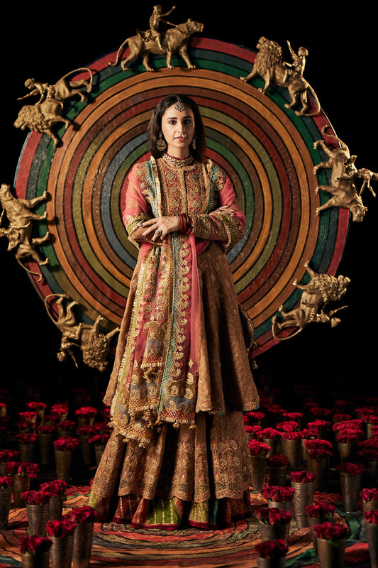 Mustard Double Layer Sharara