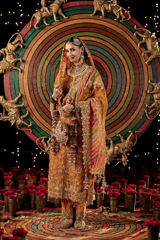 Mango Sorbet Silk Kurta