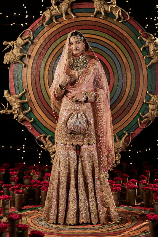 Pale Pink Sharara Set