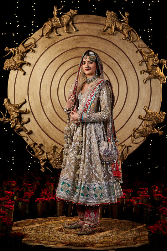 Silver Gota Kalidar Set