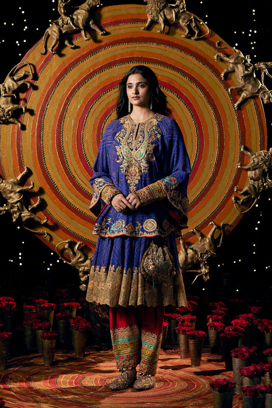 Royal Blue Kalidar-Capelet