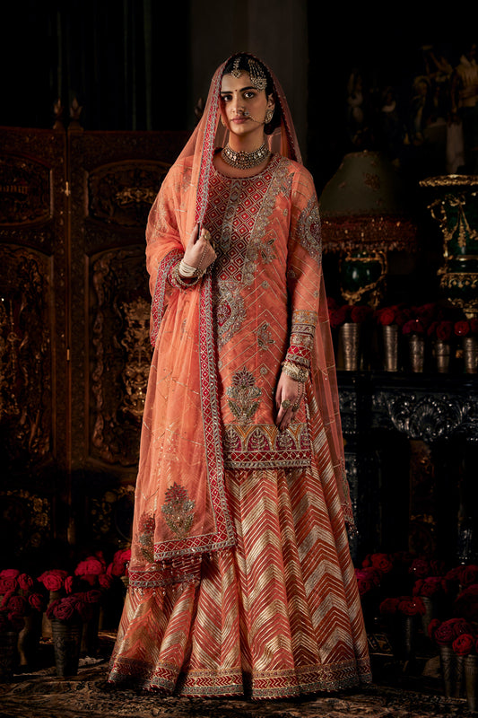 Peach Tulle Sharara