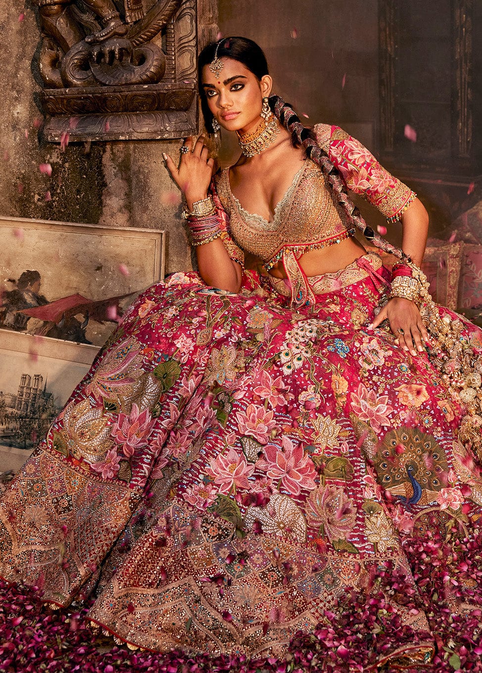 Rani Pink Pichhwai Lehenga