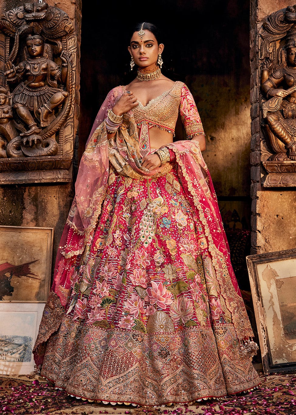 Rani Pink Pichhwai Lehenga