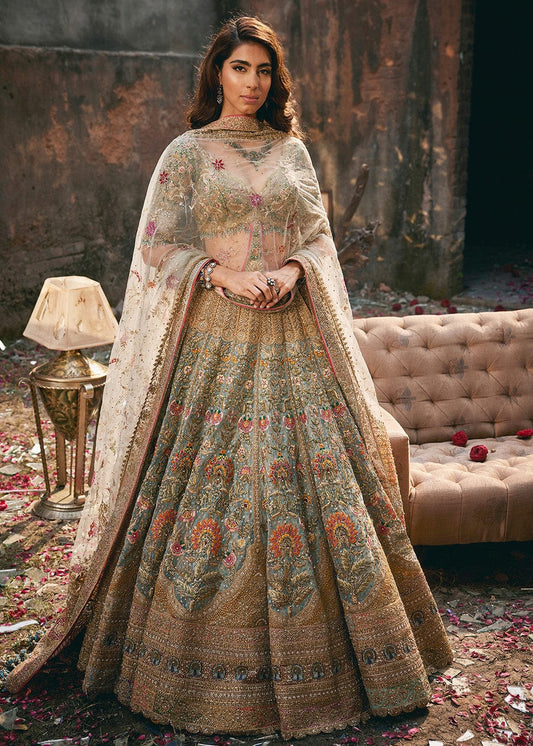 Ice Blue Bouquet Lehenga