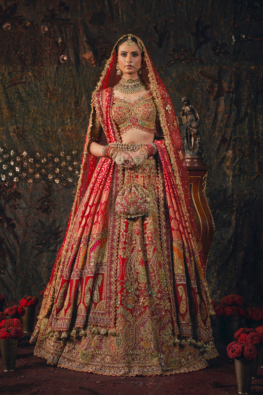 Scarlet Red Lehenga