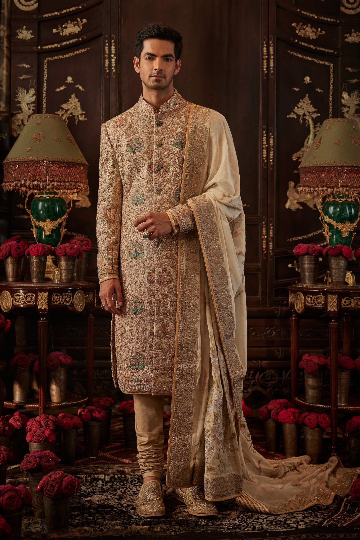 Mughal Miniature Art Sherwani