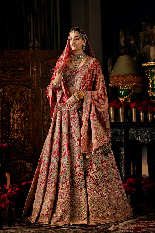 Berry Red Lehenga