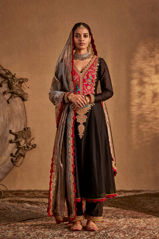 Inky Black Kurta Set