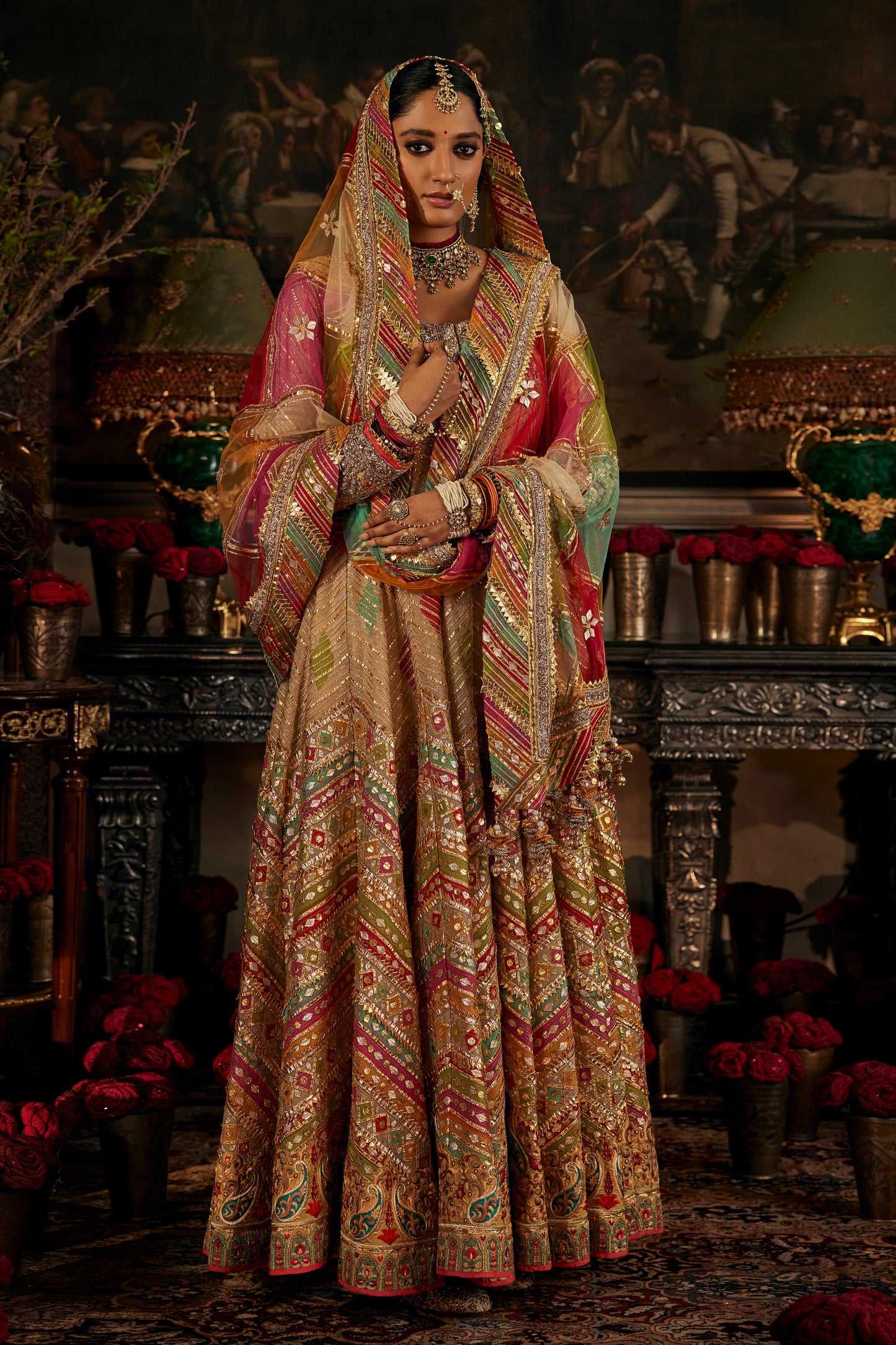 Earthy Birch Gota Sharara
