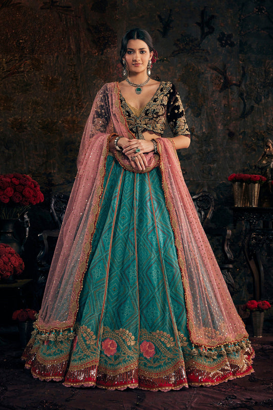 Turquoise Blue Lehenga