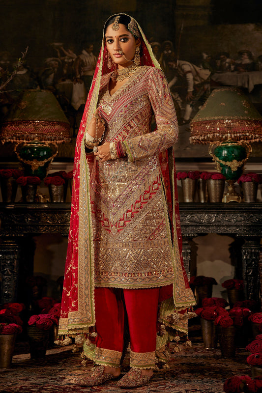 Red Kurta Set