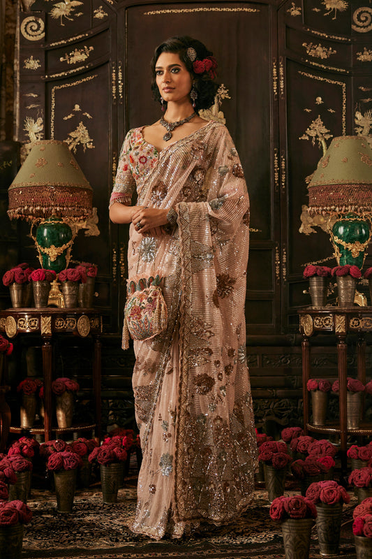Ashes Of Rose Saree
