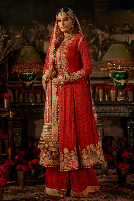 Red Russet Tulle Kalidar