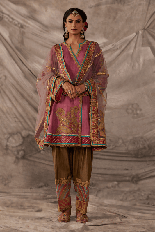 Vintage Pink Kurta Set