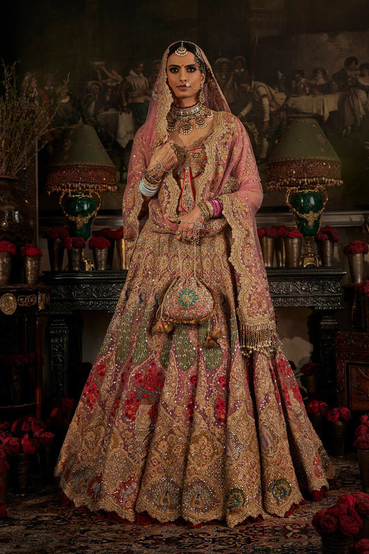 Francaise Pink Lehenga