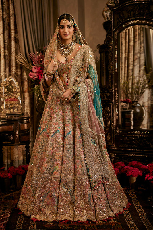 Blush Pink Tulle Lehenga