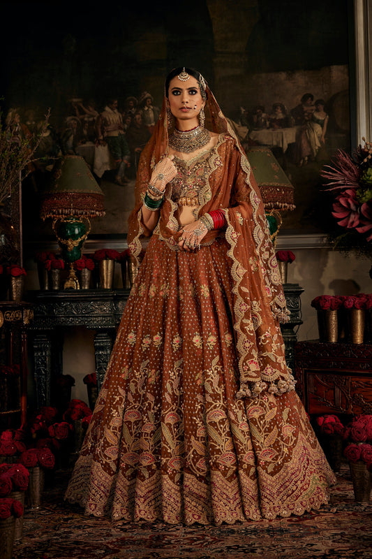 Earthy Cinnaman Hued Lehenga Set