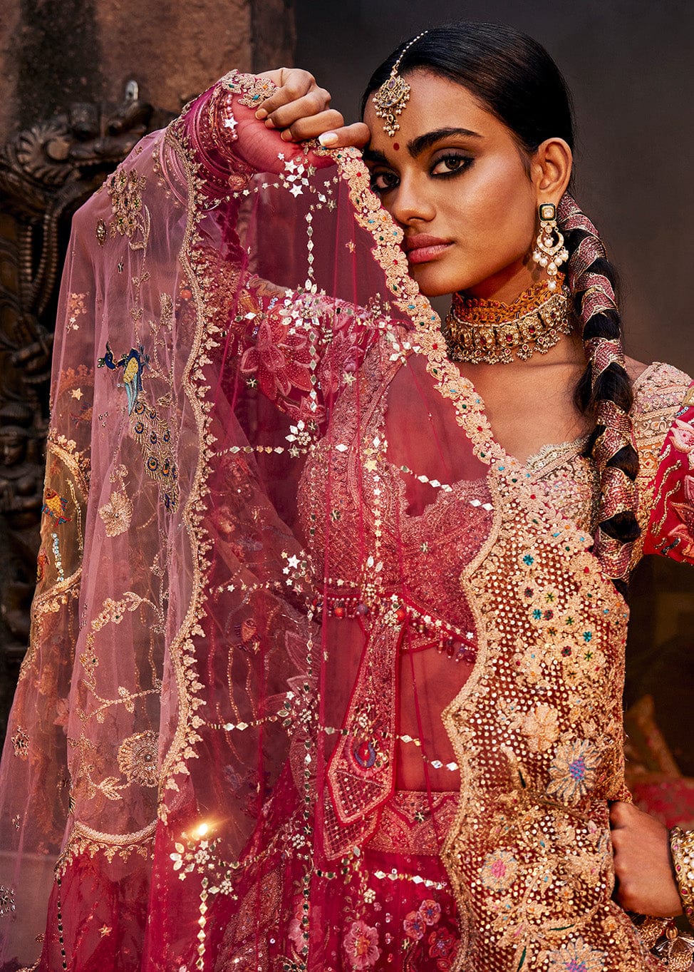 Rani Pink Pichhwai Lehenga