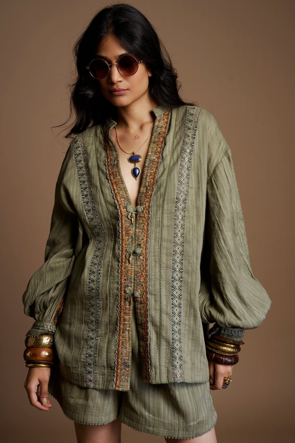 Sage Placket Coord Set