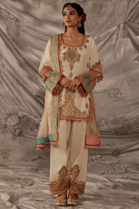 Pristine Ivory Kurta Set