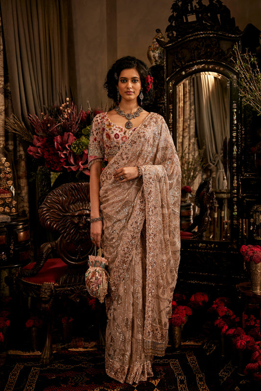 Ashes Of Rose Saree