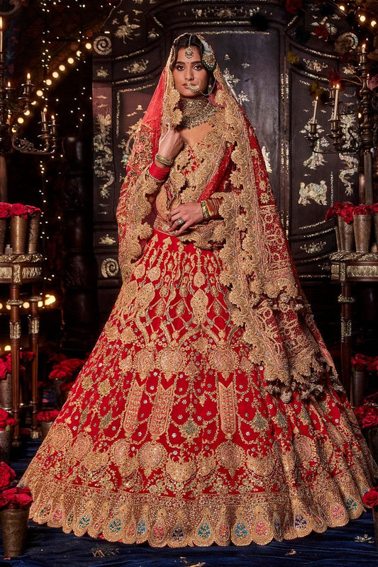 Deep Red Lehenga Set