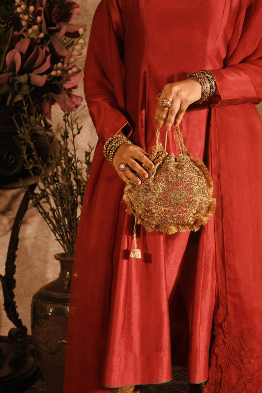 Birch Rust Naqsh Noor Potli