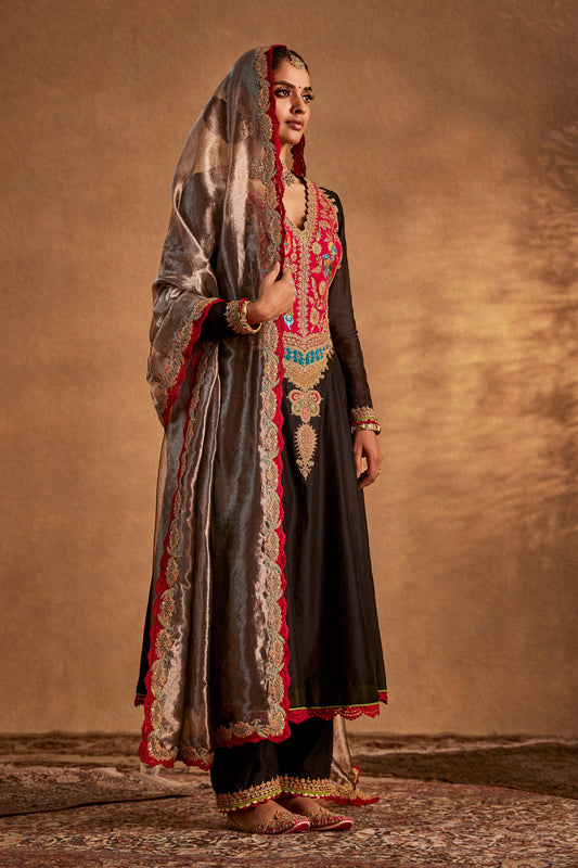 Inky Black Kurta Set