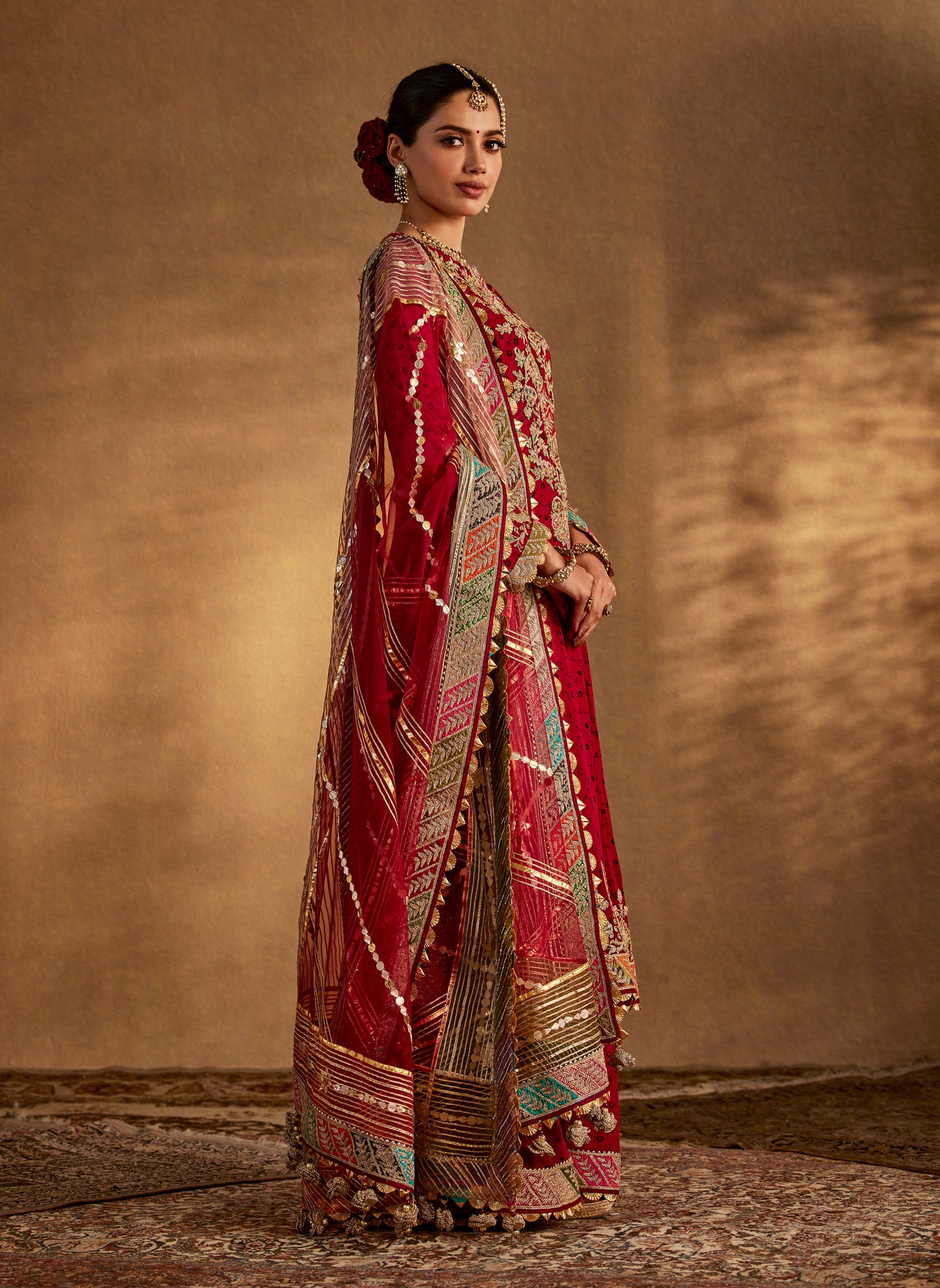 Earthy Maroon Kurta-Sharara Set