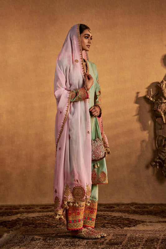 Frosted Blue Kurta Set