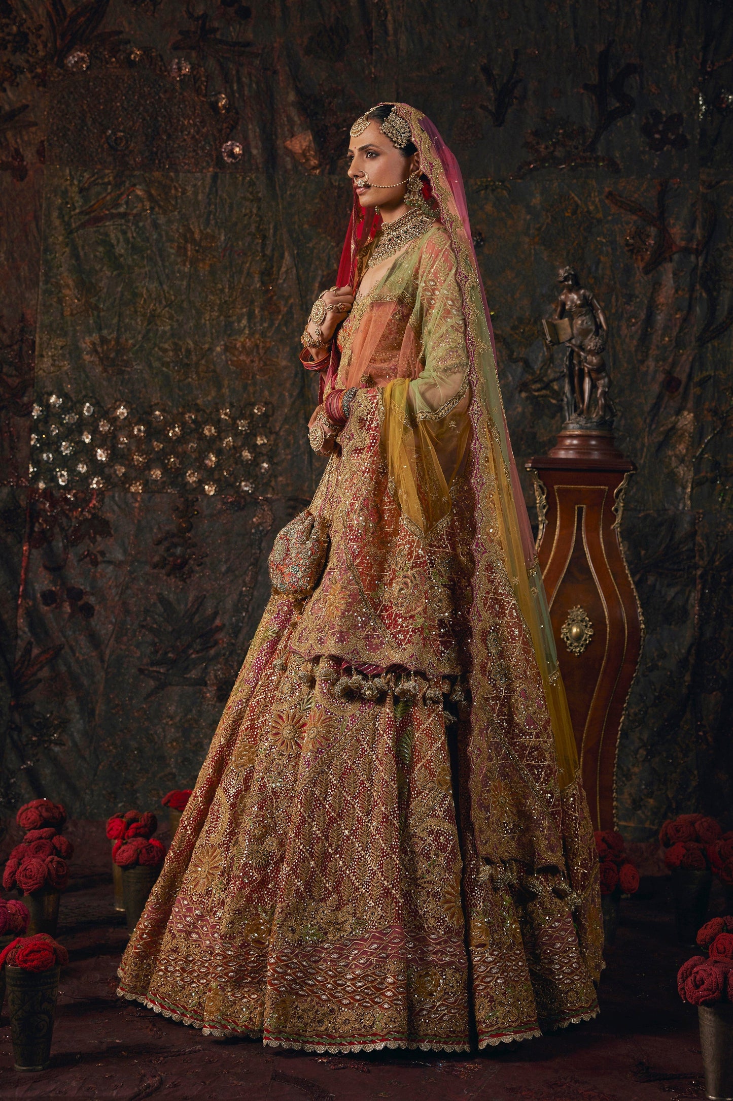 Earthy Red Lehenga