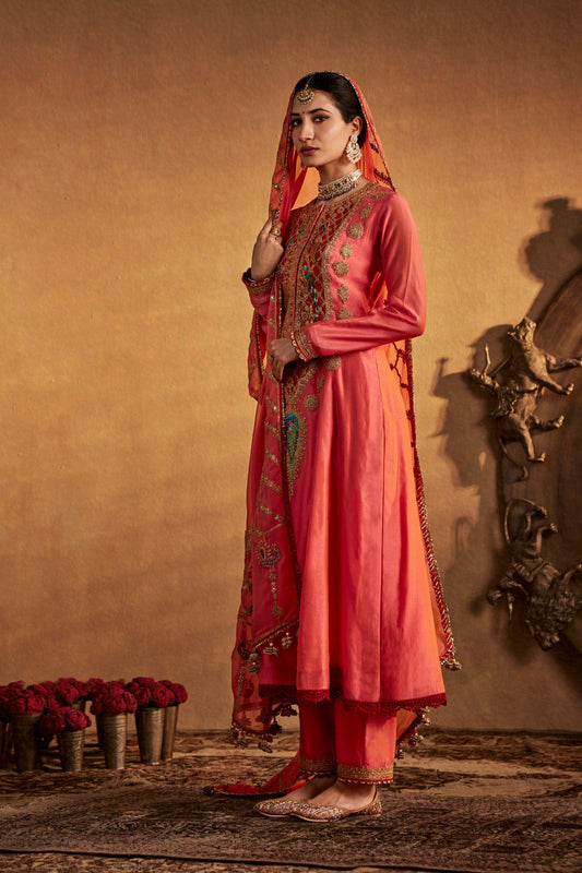 Peach Amber Kurta Set