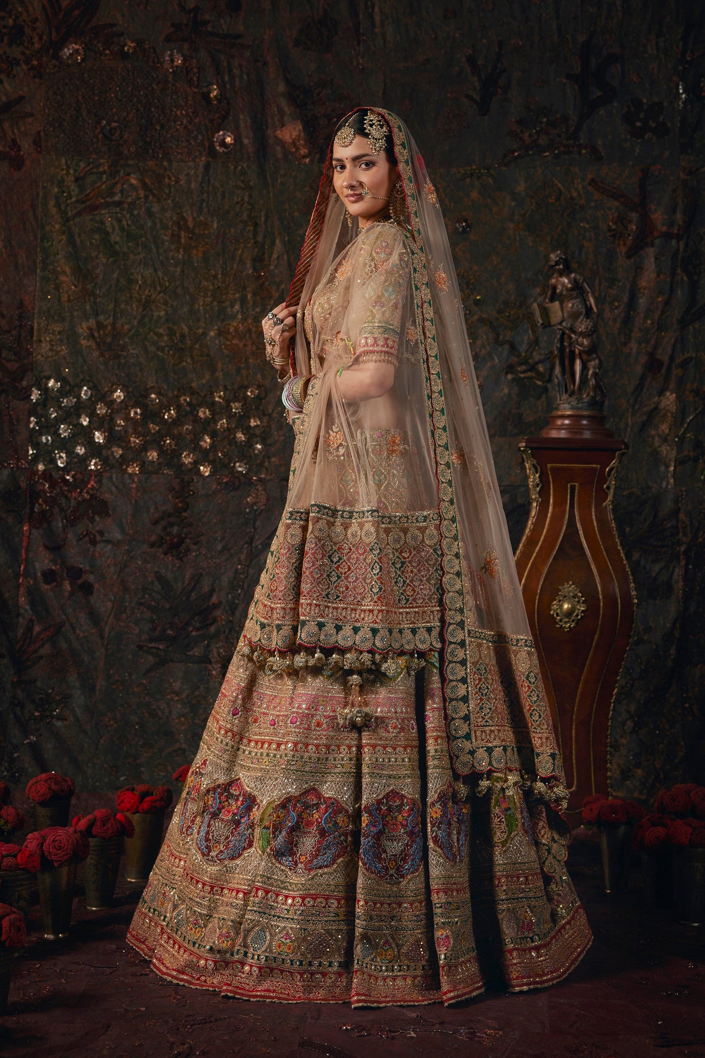Taupe Lehenga