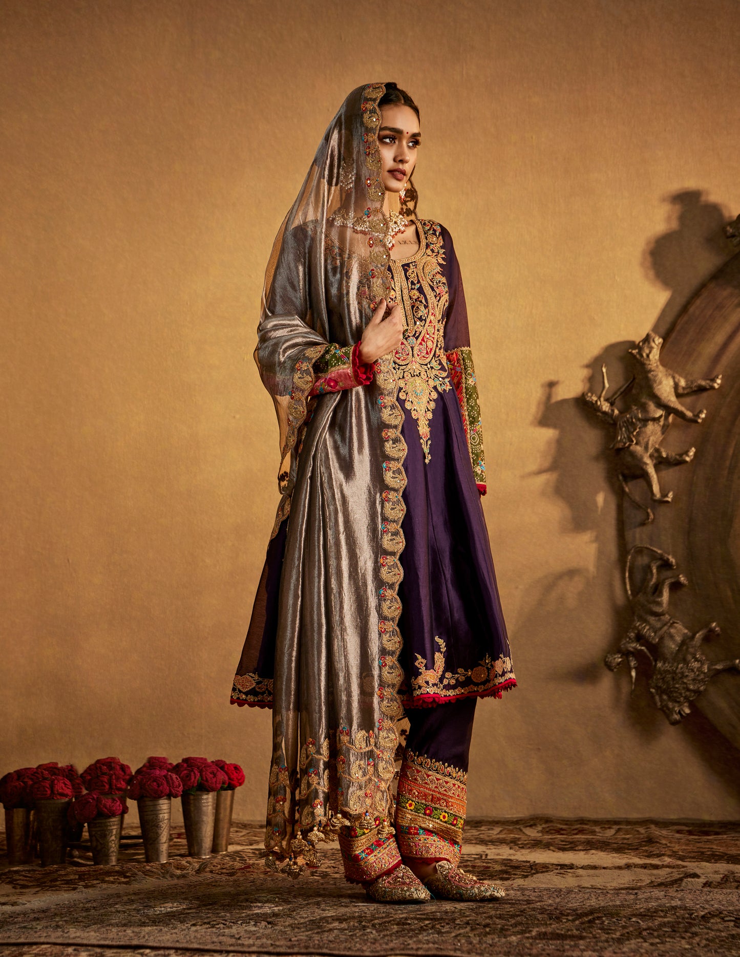 Deep Purple Kurta Set