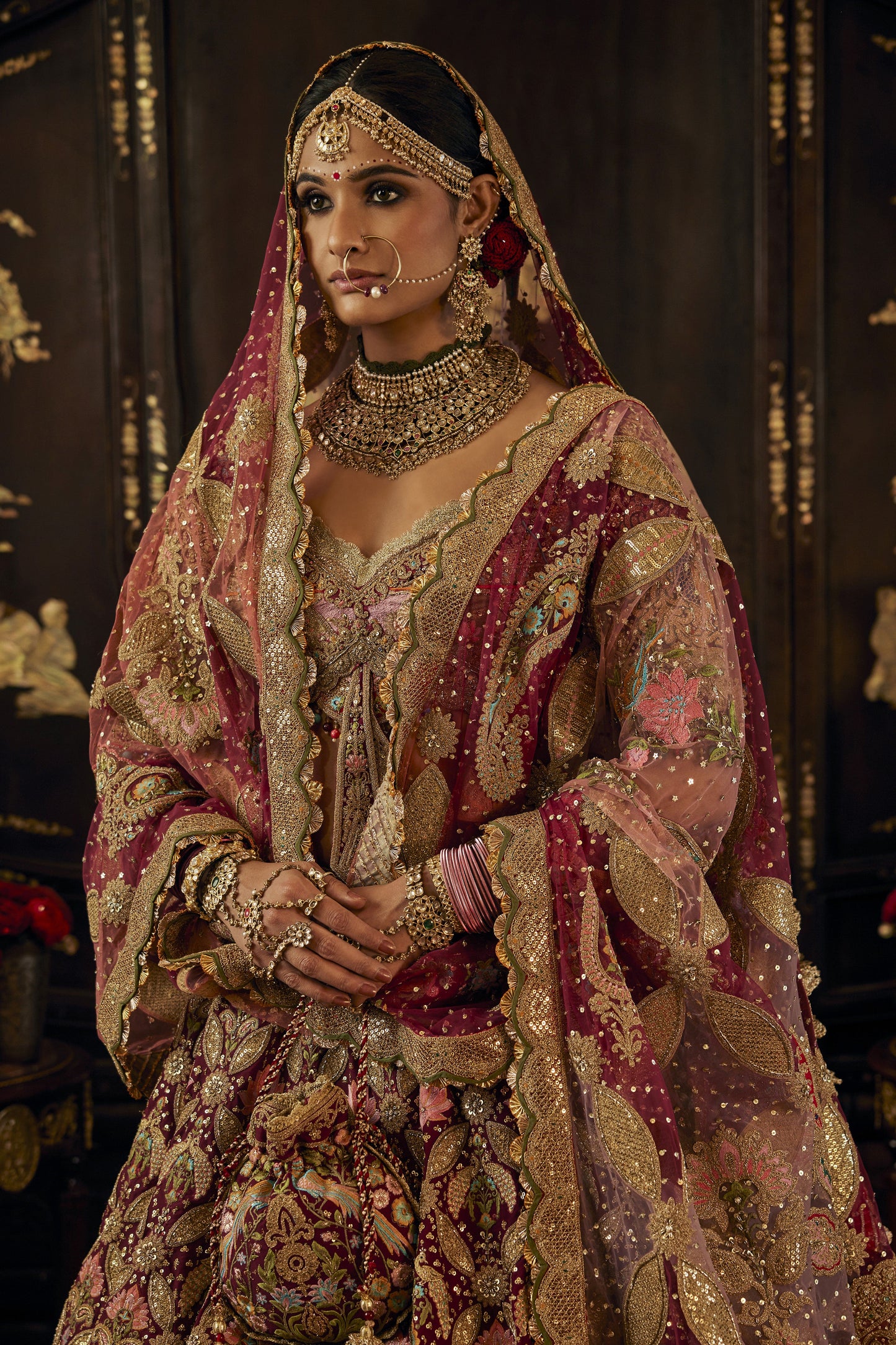 Ruby Prachin-Kari Lehenga