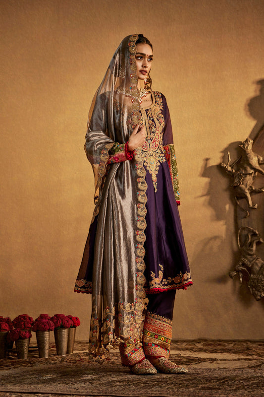 Deep Purple Kurta Set