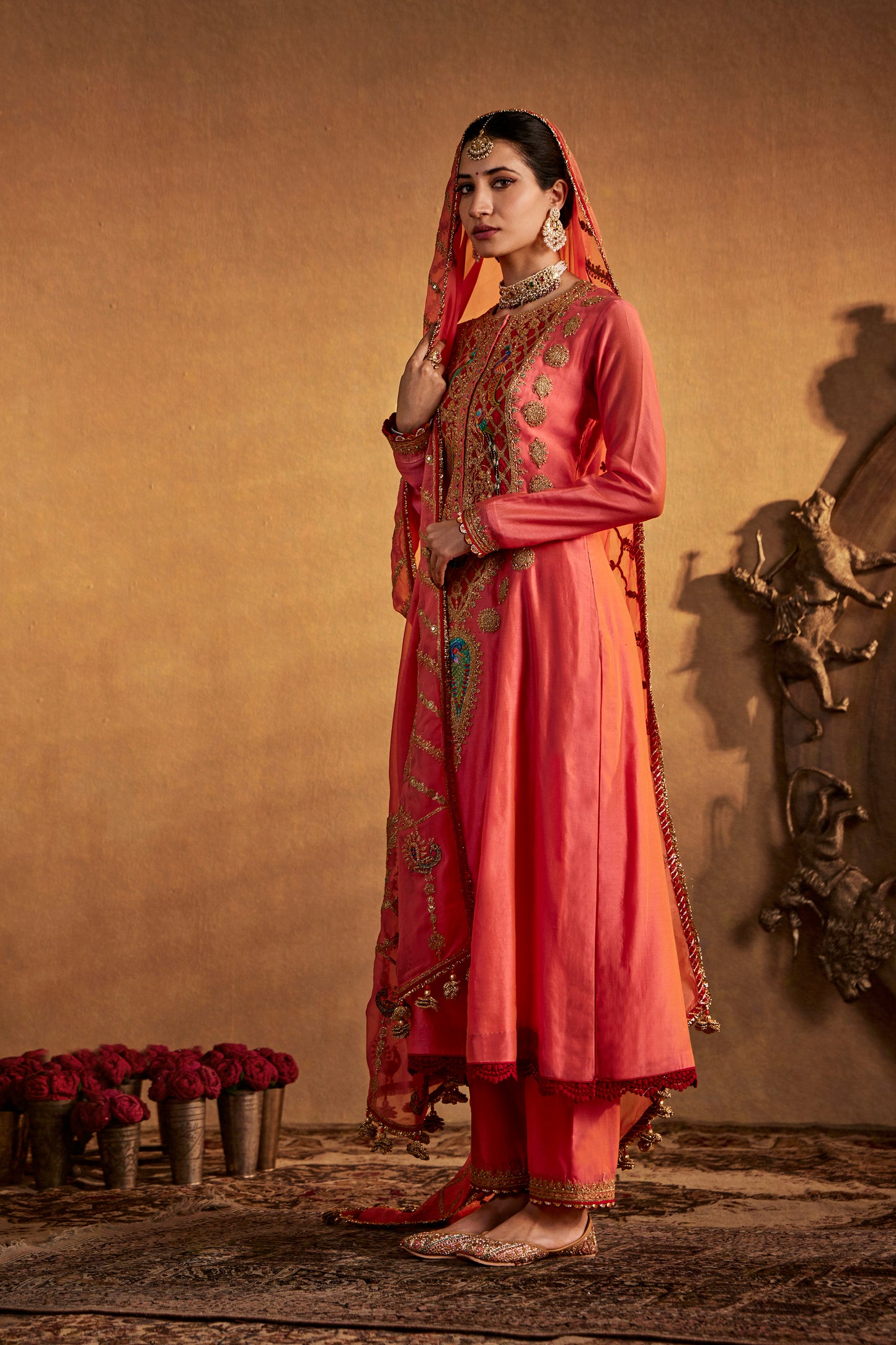 Peach Amber Kurta Set