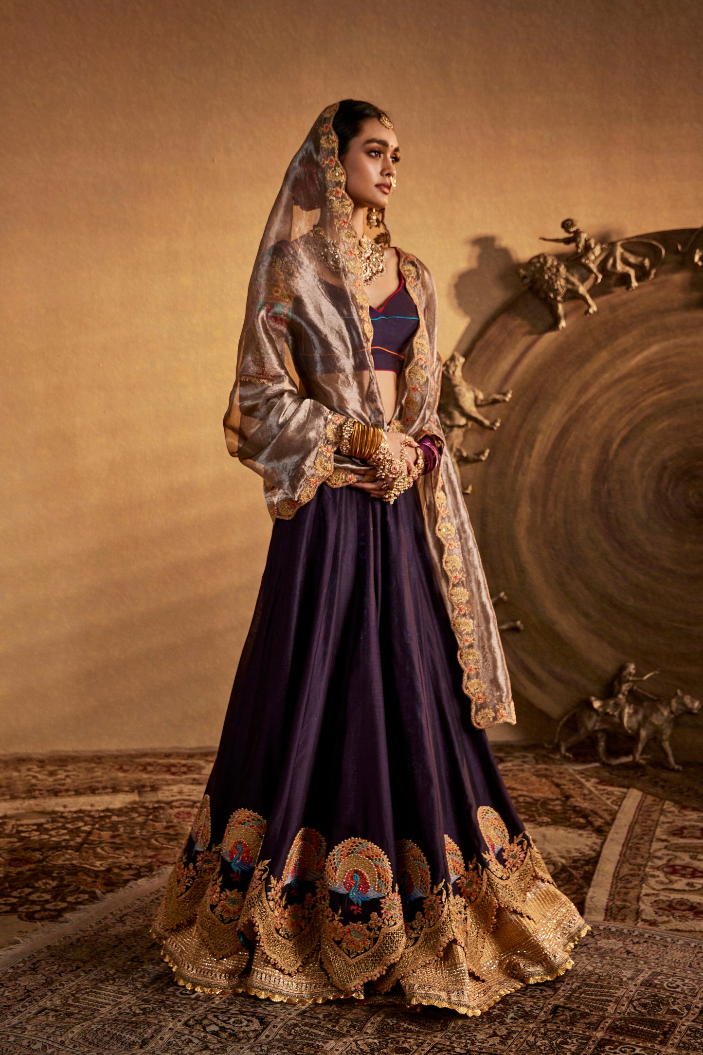 Deep Purple Lehenga