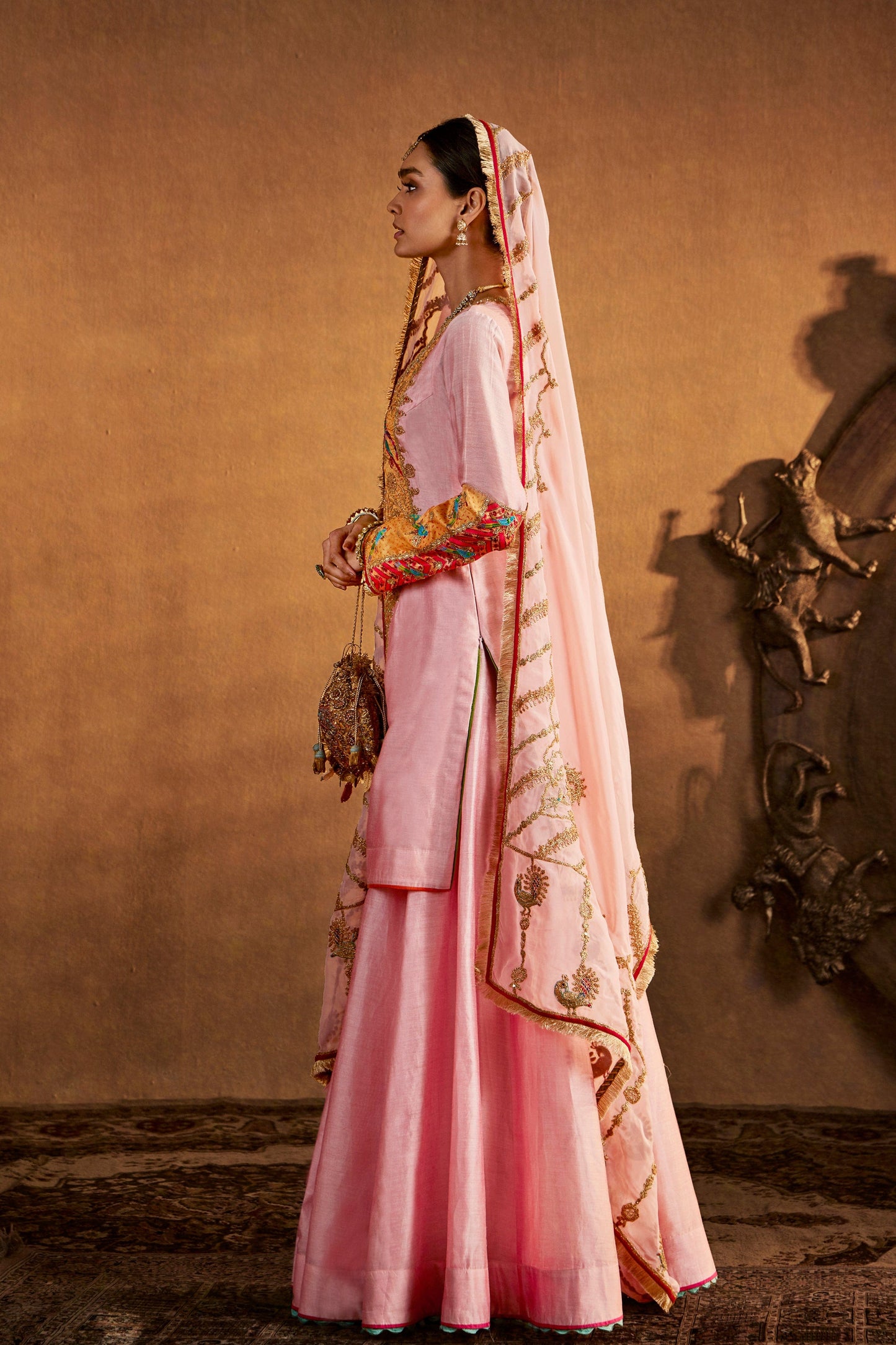 Soft Pink Sharara Set