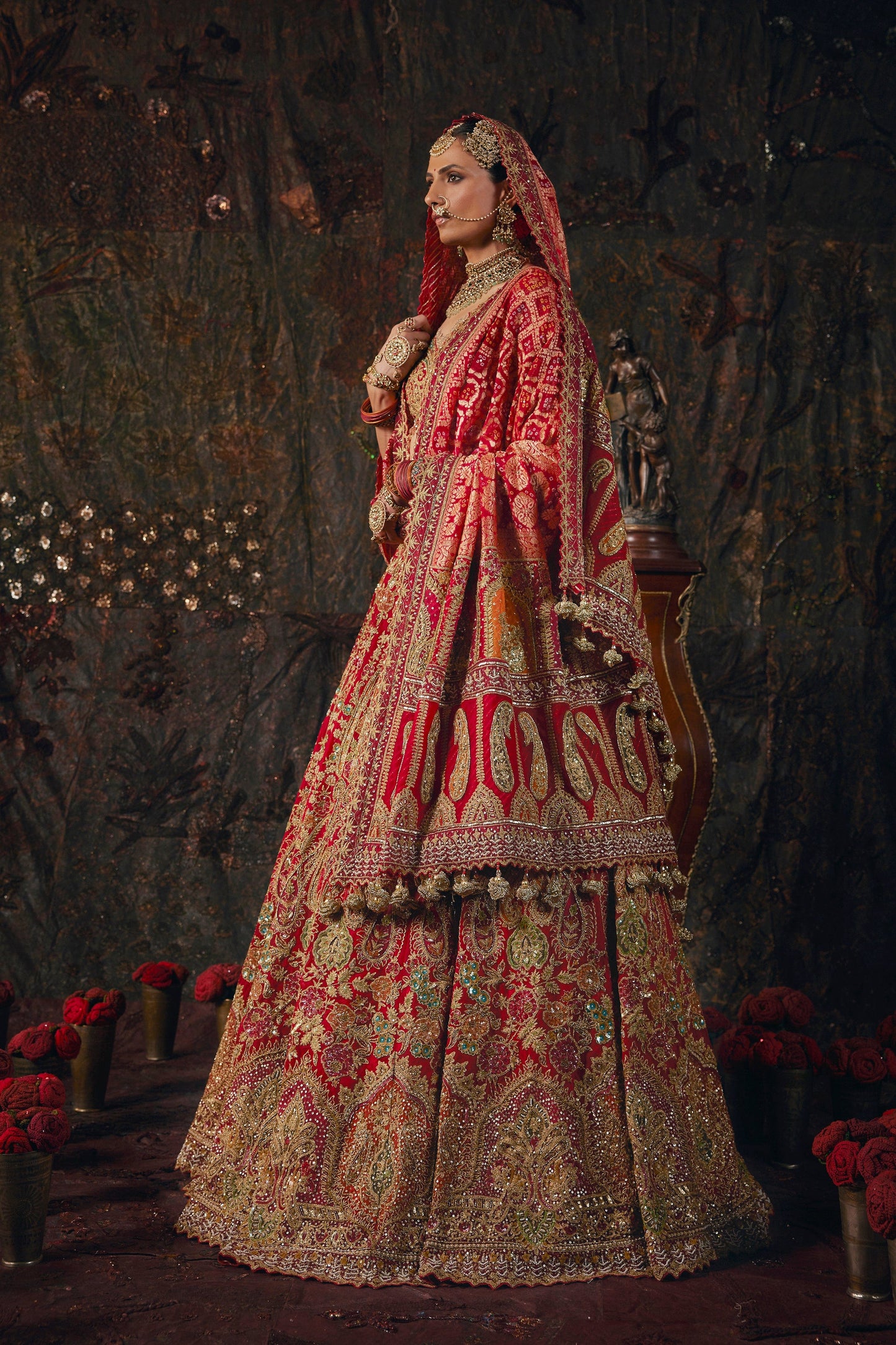 Scarlet Red Lehenga
