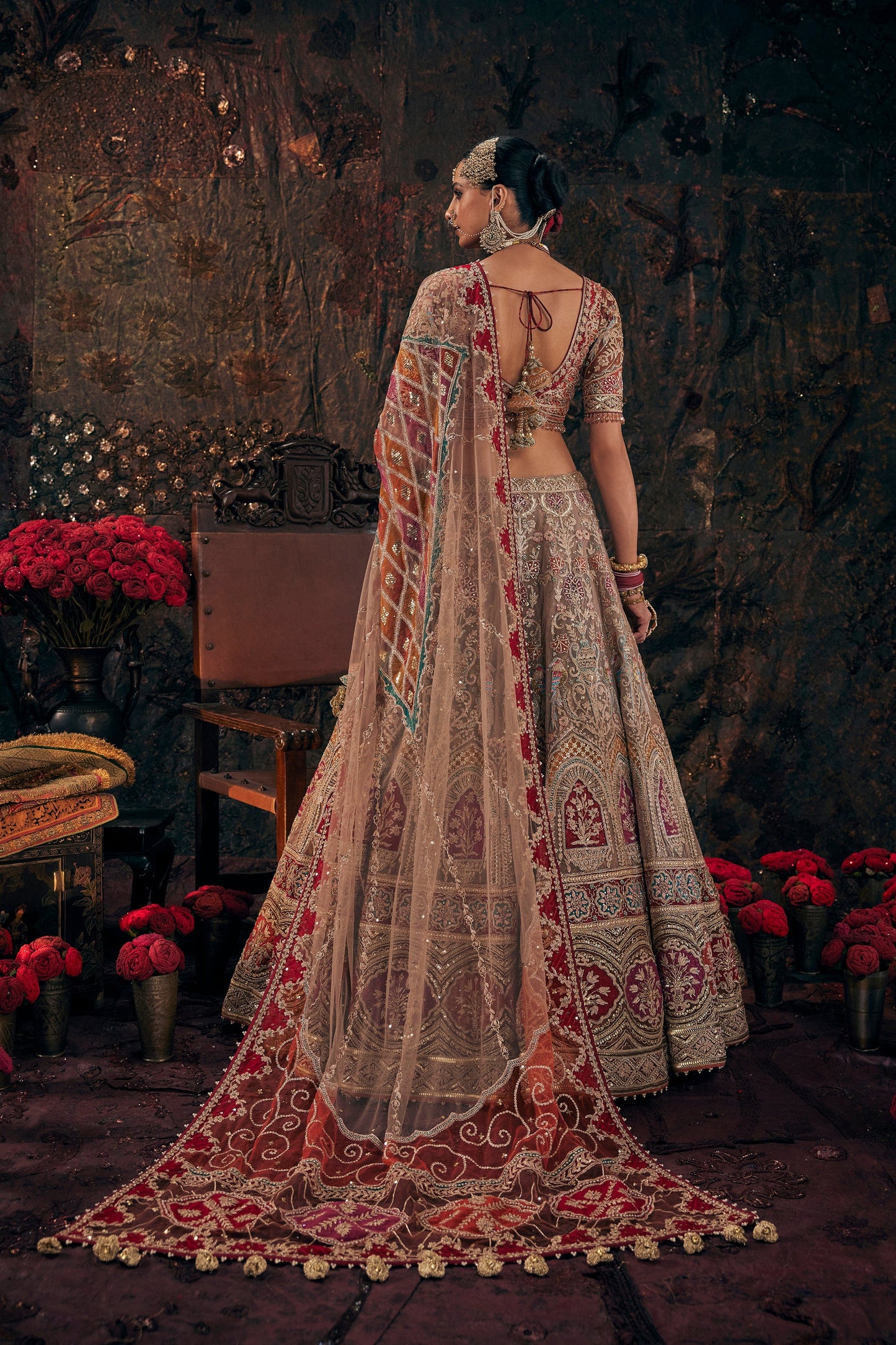 A Rose Beige Lehenga