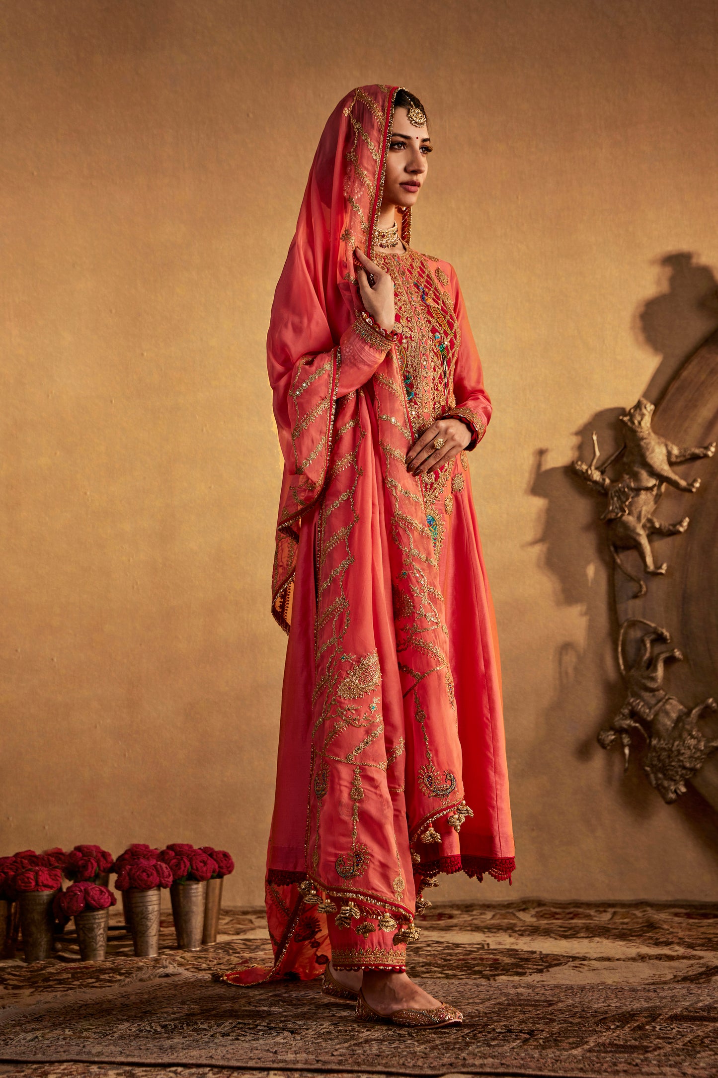 Peach Amber Kurta Set