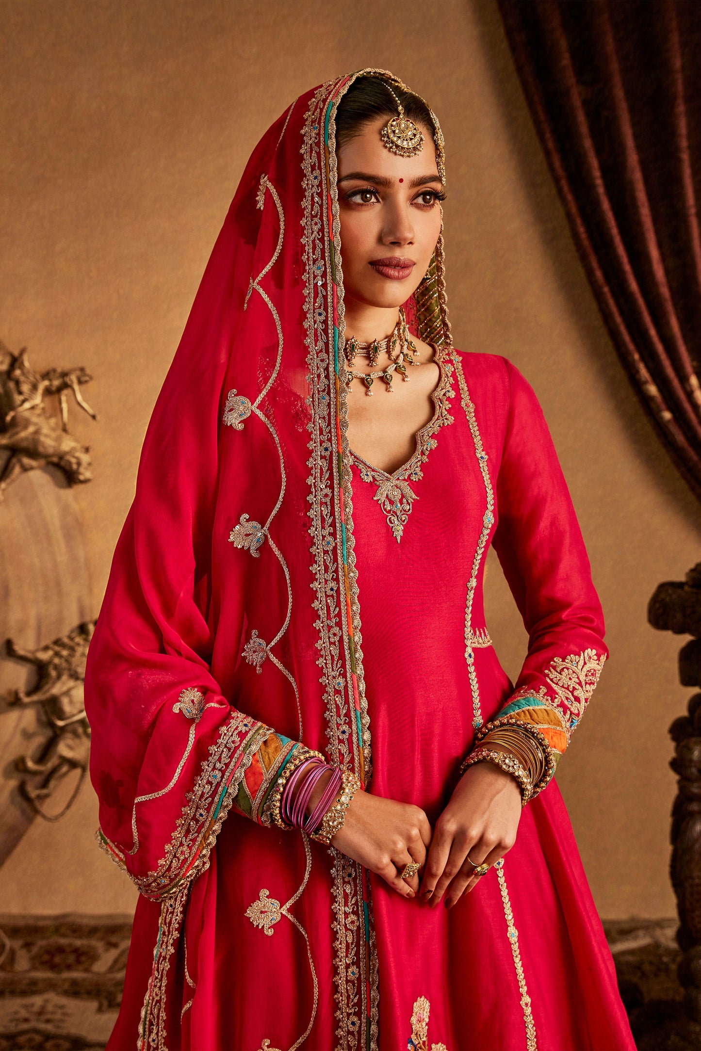 Rani Pink Avian Sharara Set