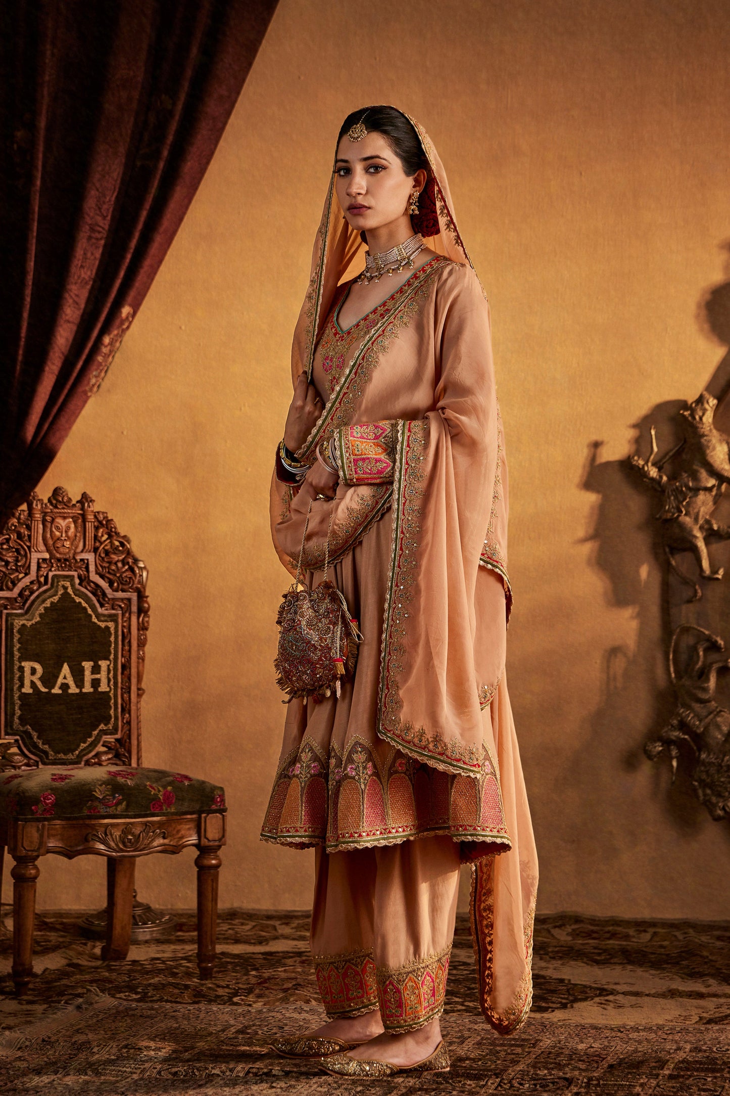 Cinnamon Silk Kalidar Set