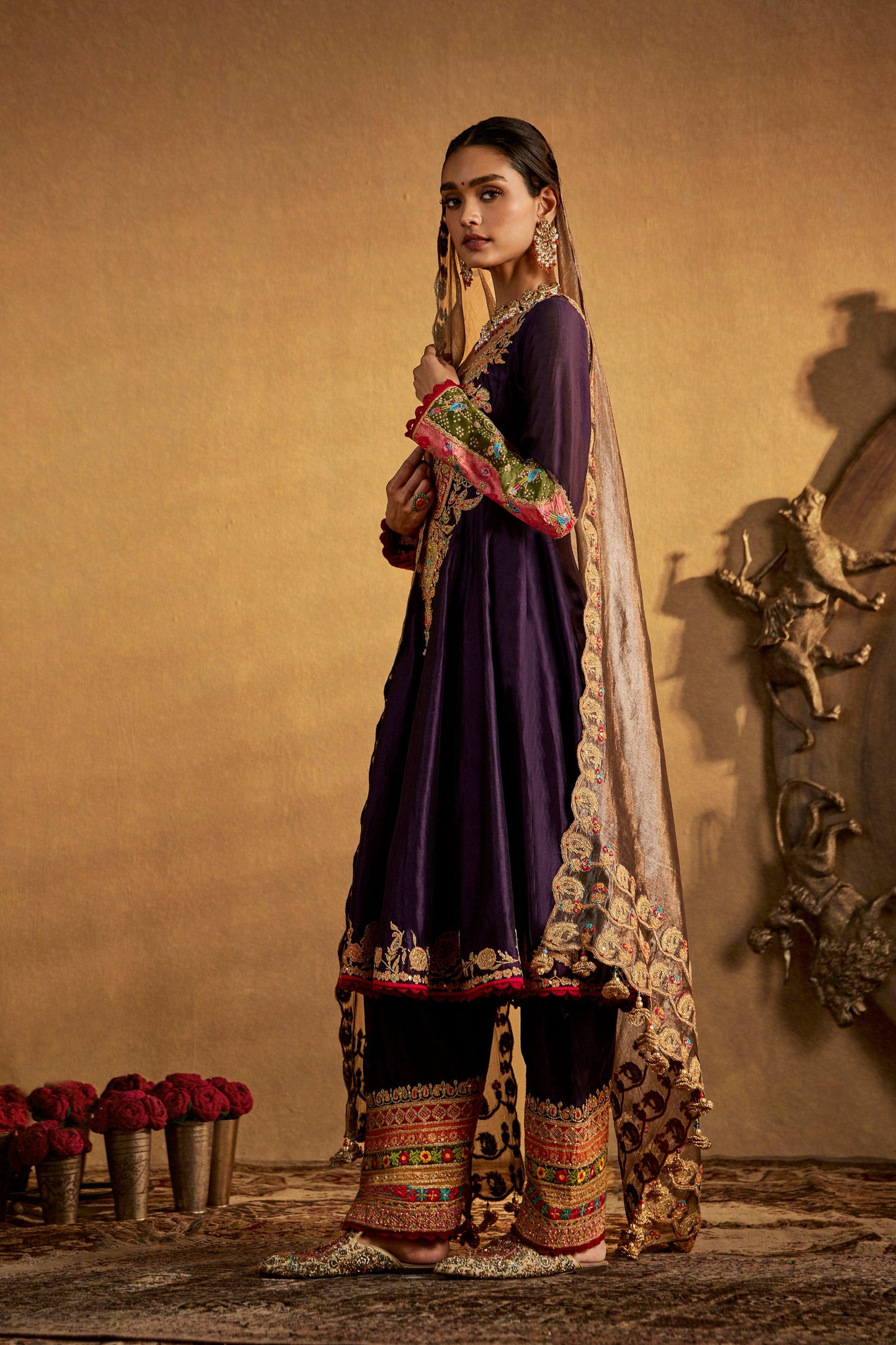 Deep Purple Kurta Set