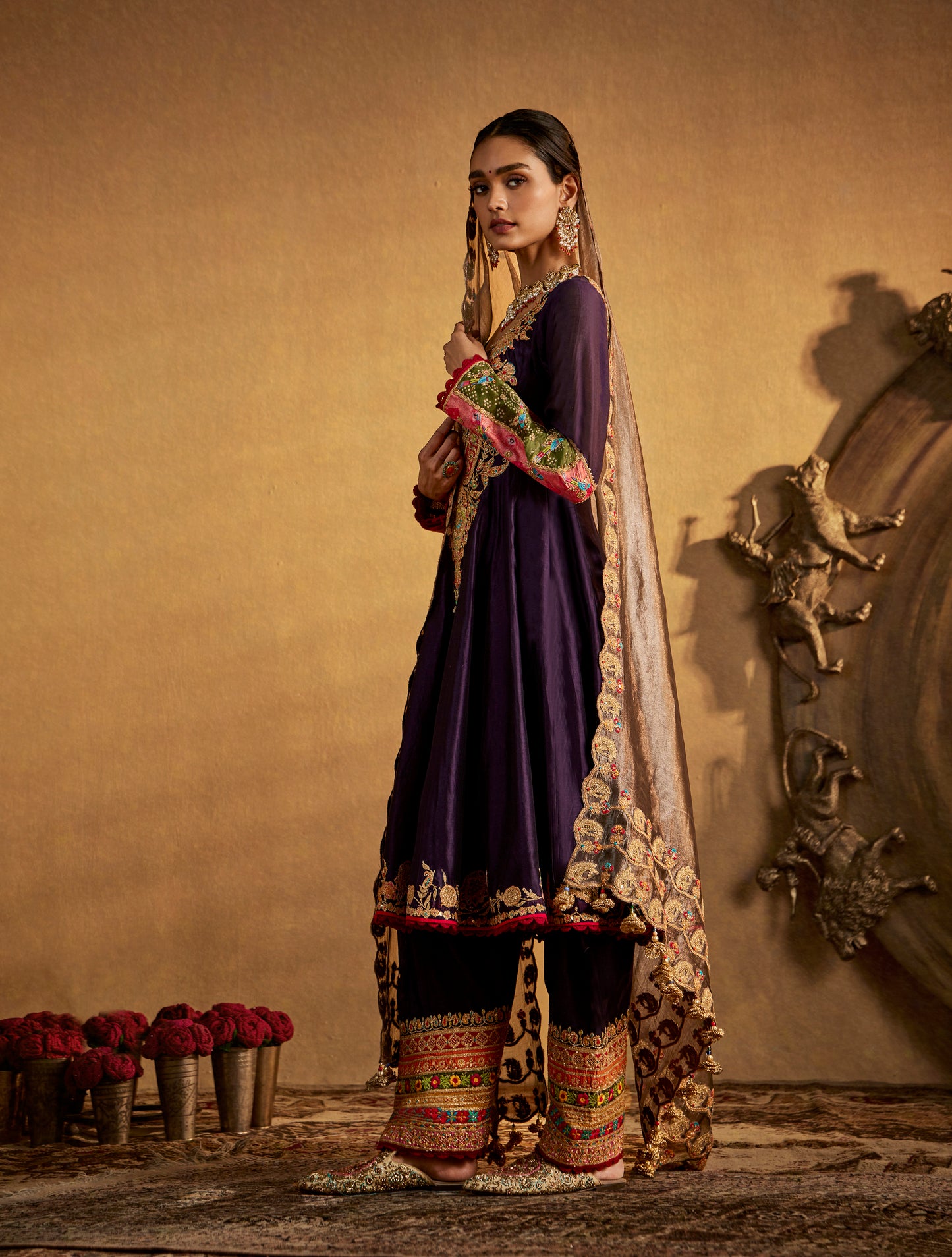 Deep Purple Kurta Set