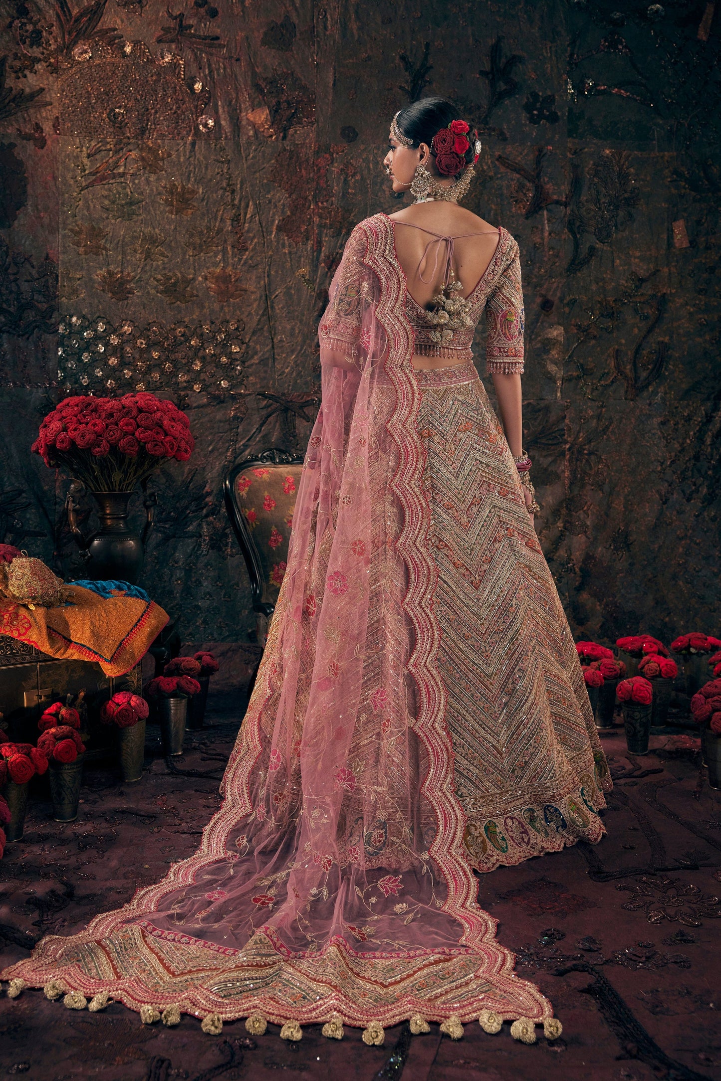 Earthy Pink Lehenga Set
