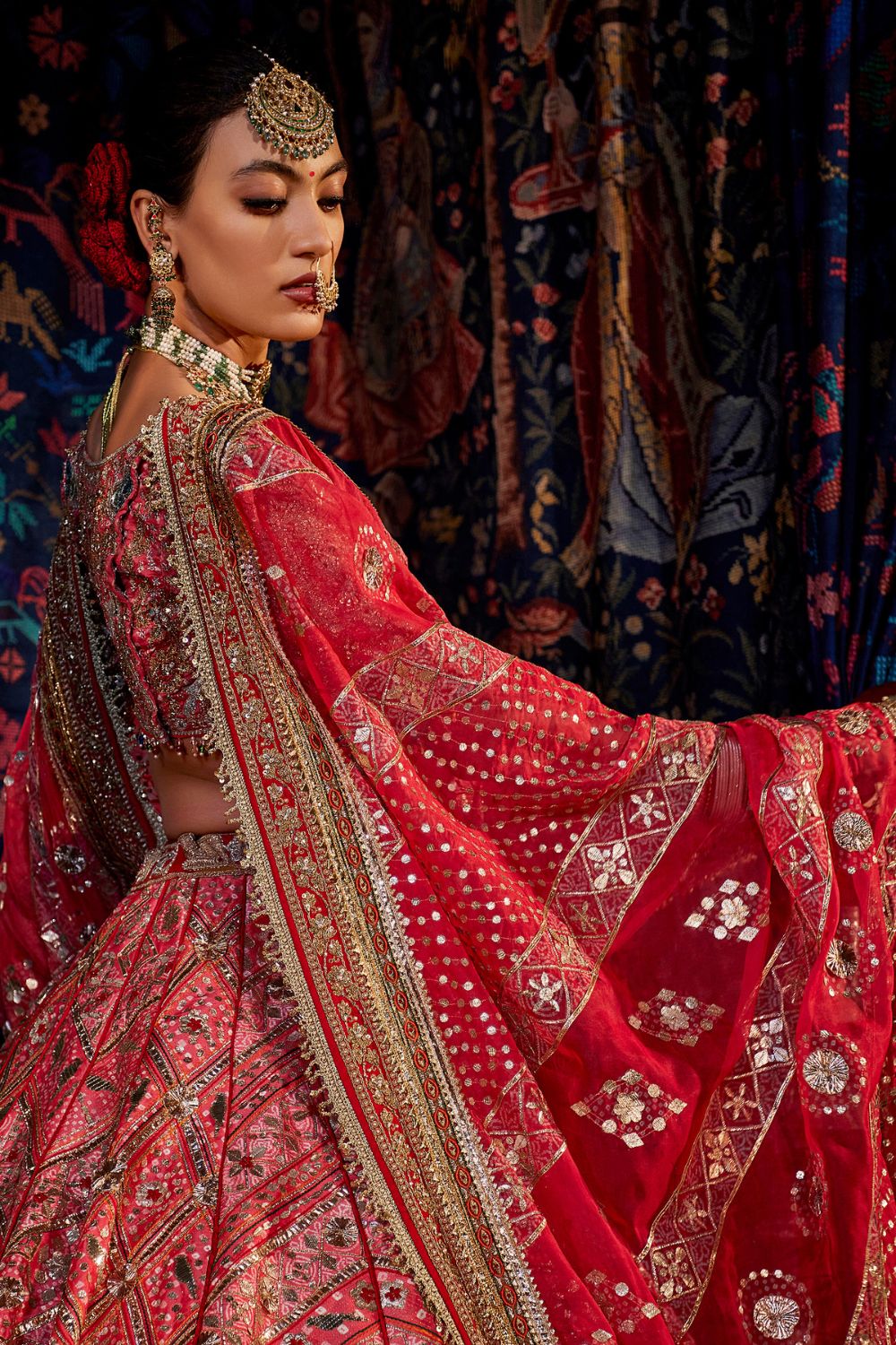 Rani Pink Sucha Gota Lehenga Set