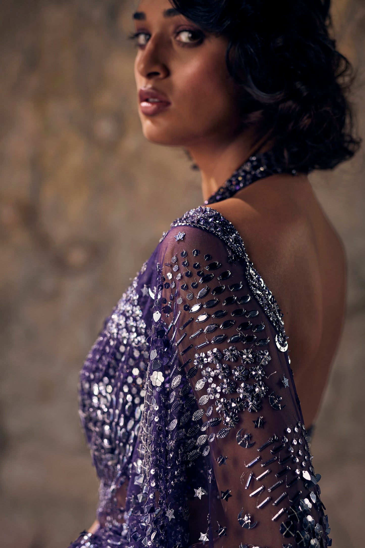 Deep Purple Saree